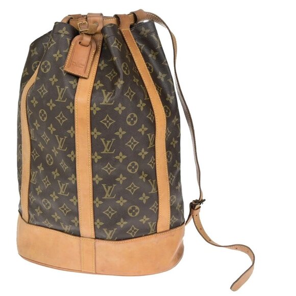LOUIS VUITTON LV Randonnee GM Shoulder Bag Monogram Leather Brown M42244 80YG671